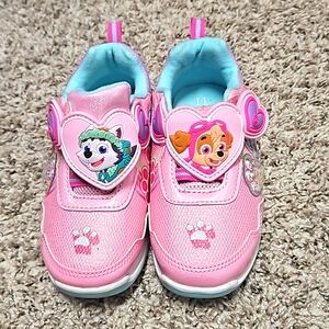 Girls Light Up Shoes Nickelodeon Paw Patrol Hook And Loop Girls